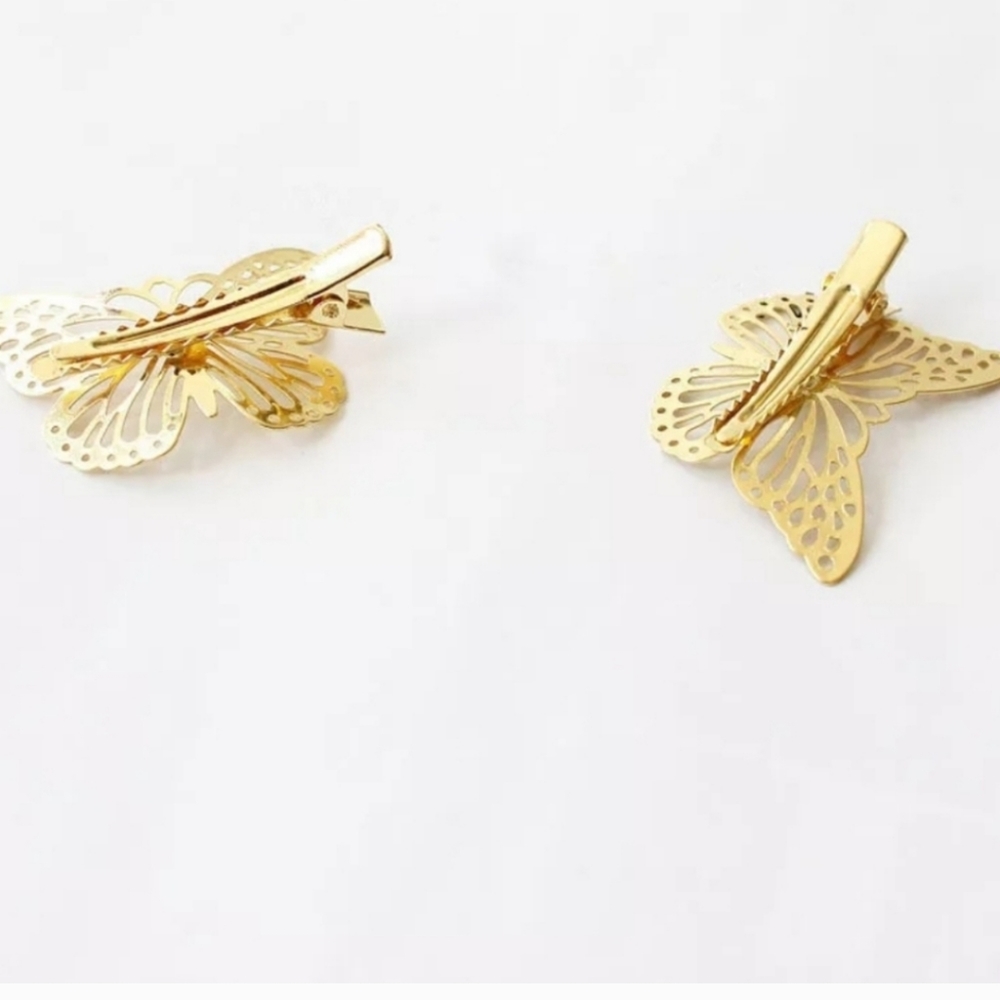 *Krista** Butterfly Hair Clips - Picture 2 of 3
